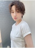 ハンサムショート小顔カット20.30.40代人気アッシュベージュ☆
