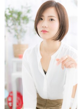 ミック 日暮里店(miq) 前下がりワンレンボブで＊ナチュラル大人かっこいいa1