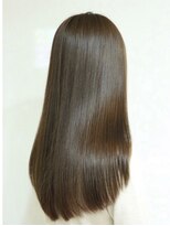 ルルディ バイ アフロディーテ銀座(luludi by APHRODITE) 黒髪/グレーベージュ/レイヤーロング/前髪パーマ/銀座