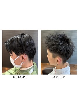 ヘアーメイク クーラ 行橋店(Hair make CURA) 20代30代40代メンズアップバング清潔感爽やかビジカジ