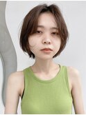 【なかじま ひびき】センターパートバング×ショートボブ