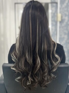 ネオボックス 心斎橋 アメ村(NEOBOX) 【黒髪ロング×ハイライト】エクステ70枚