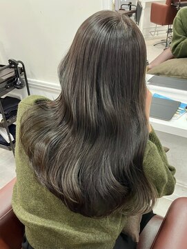 ヘアーアイスカルテット(HAIR ICI QUARTET) グレーベージュカラーダークアッシュベージュくすみカラー黒髪