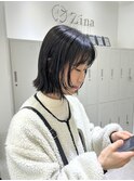 《zina福岡天神》髪質改善トリートメント 顔まわりレイヤー