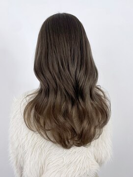 アイティーバイアルバム 下北沢店(IT by ALBUM) カーキベージュニュアンスカラーレイヤーロング_ba509461