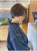 ショート×ラベンダーブラウン
