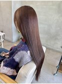 髪質改善トリートメントブラウンカラー