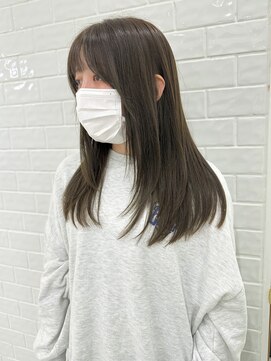 ナジック(749) ブリーチなしオリーブ×顔周りレイヤー