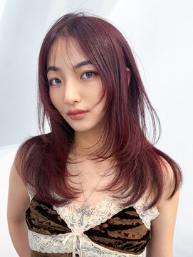 アルバム 渋谷パルコ(ALBUM) ロング顔周りレイヤー美髪韓国ヘア_ba521731