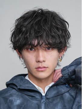 レタッチ バイ フィフス 天神大名(RETOUCH by fifth) 天神10代20代シャドウパーマゆるめメンズマッシュウルフカット