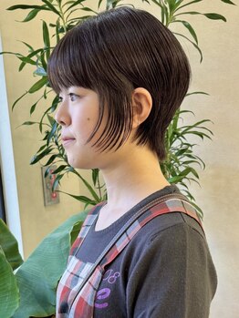 ハヤシ(HAYASHI)の写真/骨格や目鼻立ちを見極め大人可愛いショートヘアに！柔らかい質感で【新しい自分髪へ！】