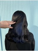 ブリーチ１回～インナーブルーカラー♪
