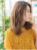 暖色系カラーニュアンスパーマ小顔ミディh4戸田公園20代30代40代