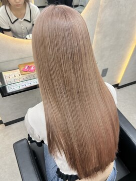 ルノン シェリー(LUNON cheliy) ハイライトカラーくびれヘアアプリコットオレンジ
