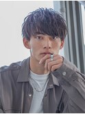小久保styleフェザーパーマフェザーショートグレーエンドカラー