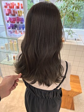 トリート 千葉店(TREAT) 秋髪/秋色/ミディアムヘア/切りっぱなしボブ