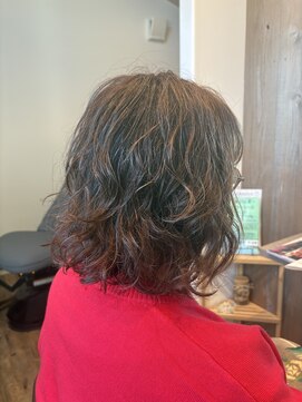 デジタルパーマでつくるボブパーマ