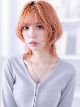 カバーヘア 上尾西口店(COVER HAIR) ハッシュカット全頭ブリーチハイレイヤーウルフb上尾10代20代