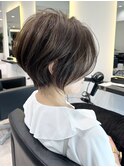 40代50代ショートボブ銀座ひし形大人かっこいい前髪なしE