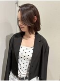 ナチュラルブラウン × ヘイリーボブ
