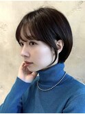 『岩田莉奈』新宿髪質改善 大人の魅力引き出す丸みショートボブ