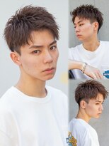 シティ メンズ(CITY men's) メンズ刈り上げフェザーパーマツーブロックセンターパート