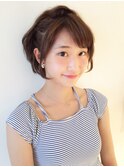 【下北沢＊I'll b hair＊】斜めバングハーフアップアレンジ