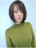 【morio池袋】大人かわいい丸みのあるワンレングスボブ♪