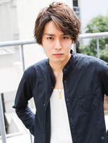 好感度アップ　ビジネス　ショートレイヤー　かき上げヘア