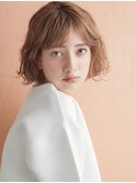 くせ毛風ゆるふわパーマボブ
