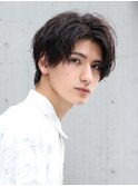 ニュアンススパイラルパーマ 束感センターパート