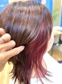 アグ ヘアー ロイグ 郡山店(Agu hair roaig) ピンクのイヤリングカラーでウルフスタイルを格上げ☆