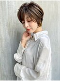 絶壁解消/ひし形/前下がり/大人ショートボブ/30代/40代★猪狩★