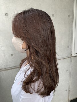 リバレッジ 白金(Leverage) 上品ブラウンで艶のある髪に30代40代【白金/目黒】担当山岡