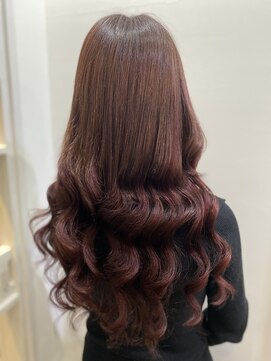 ラビス クローバー(Lovis clover) カシスレッド　モードヘア　大人ガーリー