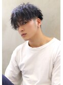 【Blanc】ツイスト_マッシュ_黒髪_ミディアム