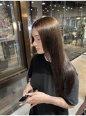 さらさらストレートロングの艶髪縮毛矯正