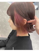 ジエクト カナウ(The Ect canow)&nbsp;外はねボブ/インナーピンク/ボブデザイン/イヤリングカラー