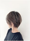 丸みショート×ハイライト