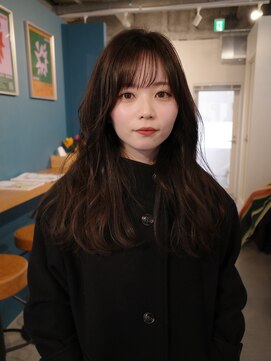 ヨー(Yoh-) 【レイヤーカット/阿部達哉】顔まわりカット/黒髪ロング