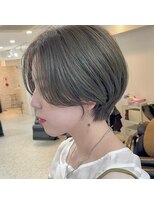 メモリーズ 表参道(Memories)&nbsp;白髪ぼかし/ひし形/癖毛/大人ショートボブ/60代50代40代