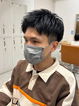 ネイロ 北千住(NeiRo) メンズマッシュ刈り上げ波巻きツイストスパイラルパーマ北千住