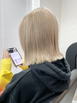 ミーム 原宿 表参道(meme) !ダブルカラーハイトーンカラーケアブリーチインナーカラー#原宿