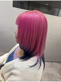 ブリーチ　ピンクグラデーション