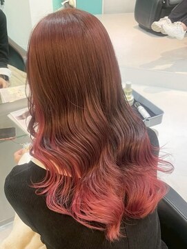 ユー イケブクロ(u Ikebukuro) チェリーレッド/グラデーションカラー/インナーカラー