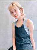 Melt【新宿】ボブ×ホワイトブロンド
