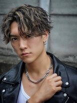 ブリーチ 国分寺店(BLEACHi)&nbsp;【BLEACHi】男髪！波巻きハイライトセンターパート