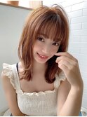 ＃ホワイトグレージュミニウルフチェリーブラウン
