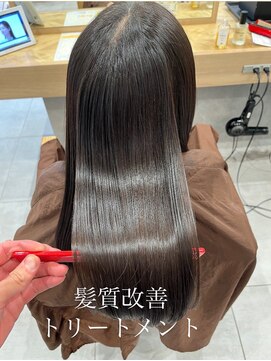 アース 若葉台店(EARTH) 髪質改善で理想の艶髪へ！20代大学生のお客様の施術例