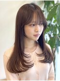 小顔可愛いレイヤーカット×アッシュカラー10代20代30代